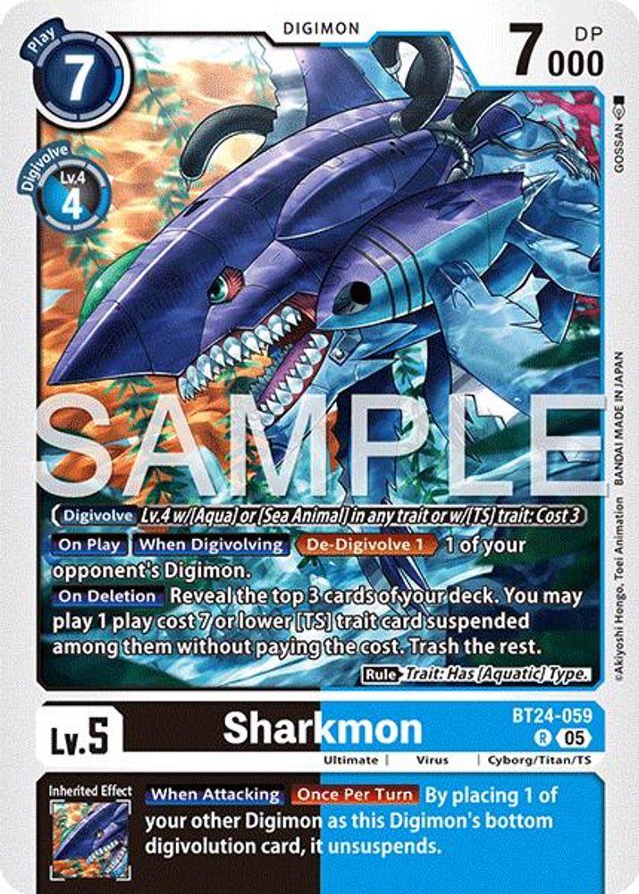 Sharkmon - BT24-059 - Rare