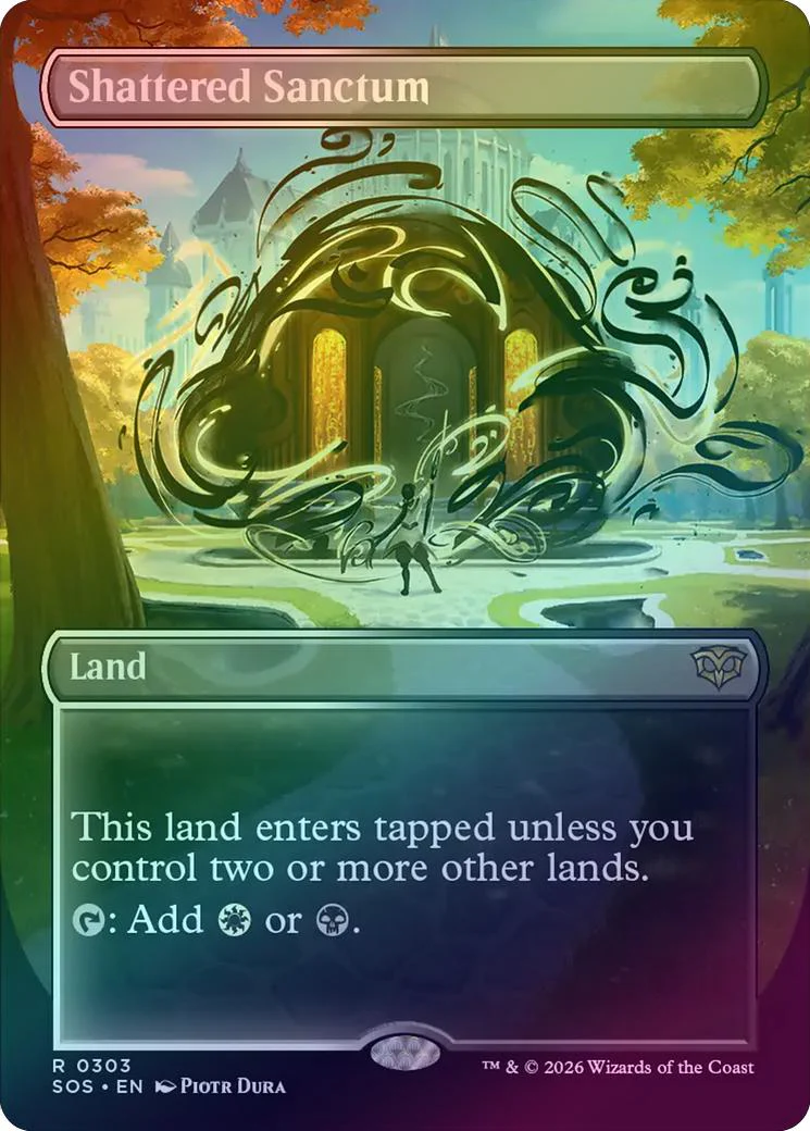 Shattered Sanctum - Borderless (Foil) (SOS)
