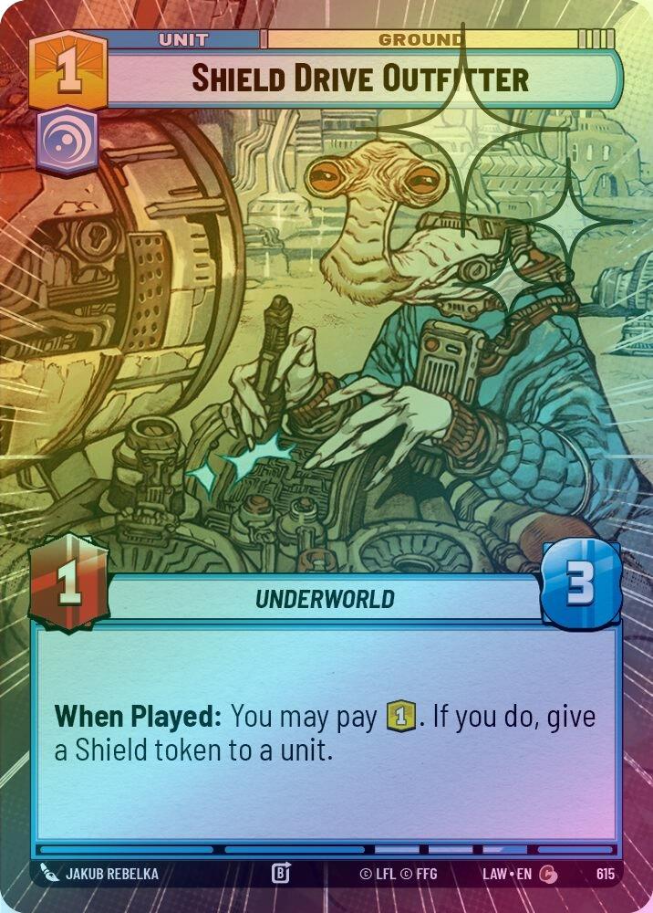 Shield Drive Outfitter (Hyperspace Foil) - 615 - Common (Foil)