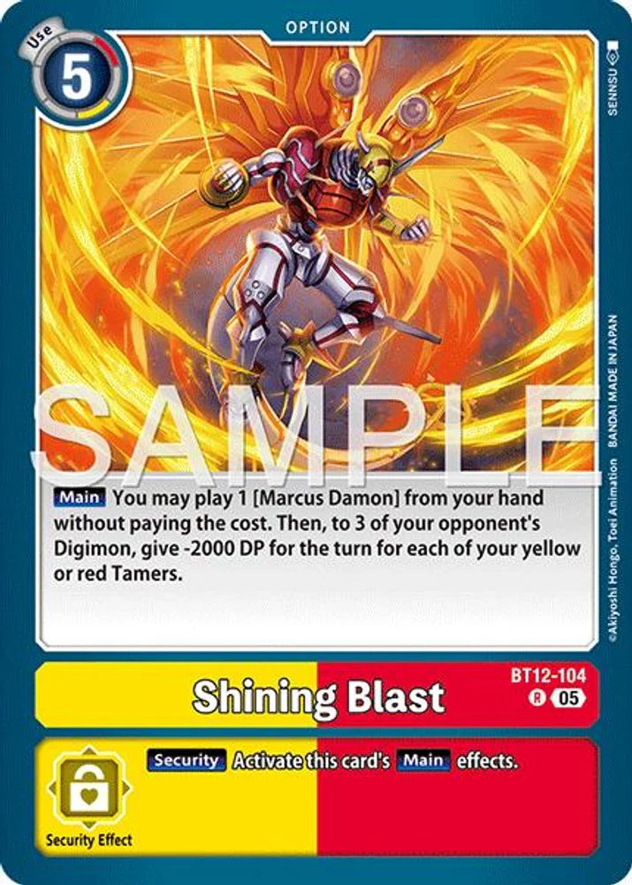 Shining Blast (Block 5 Reprint) - BT12-104 - Rare