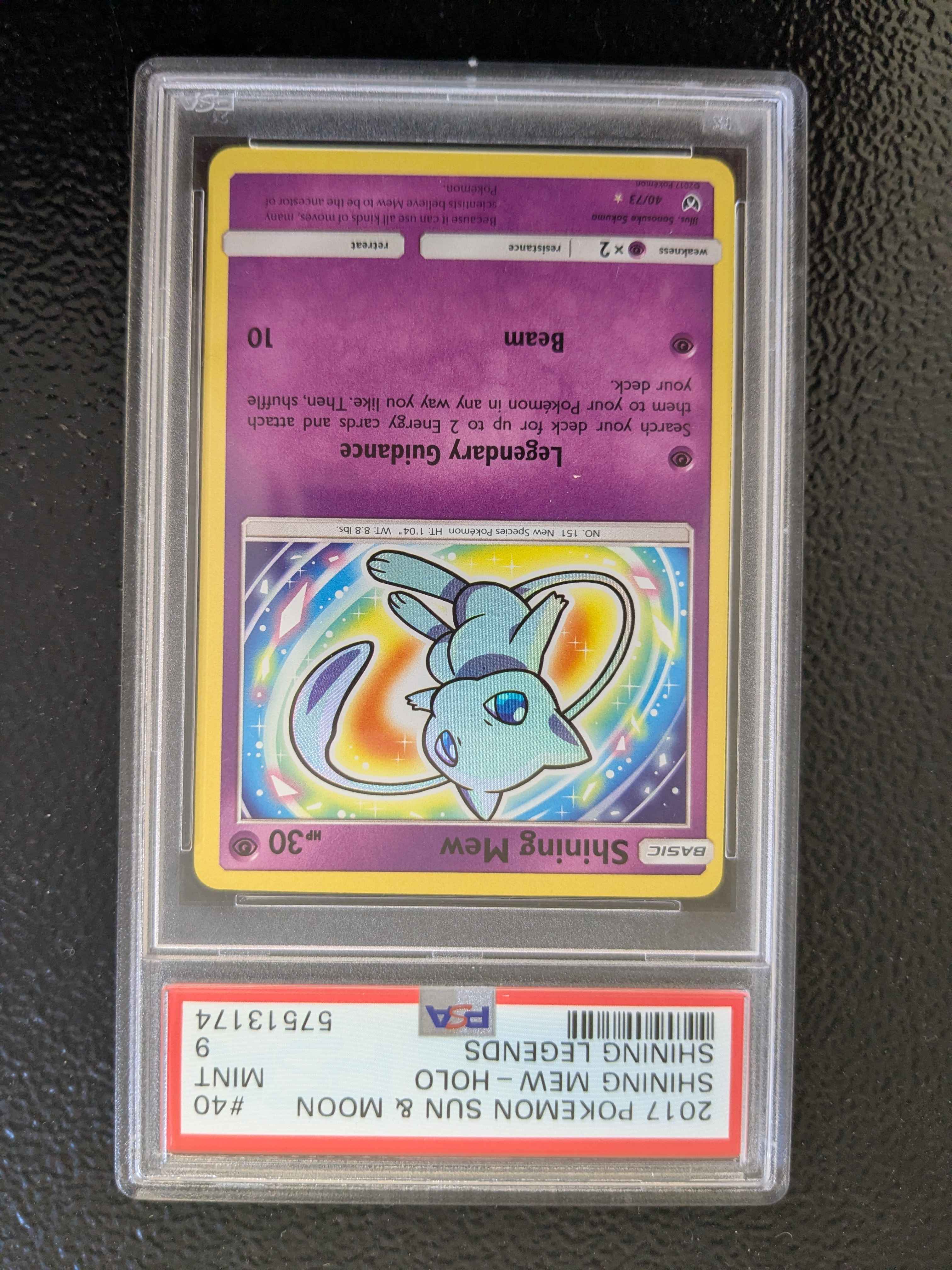 Shining Mew - Shining Legends - Holo - PSA 9 MINT