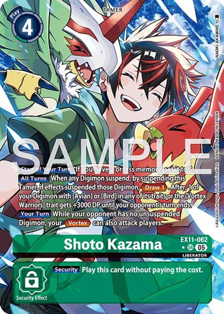 Shoto Kazama (Alternate Art) - EX11-062 - Super Rare