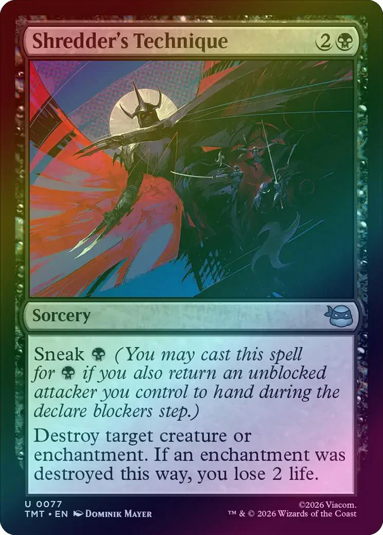 Shredder's Technique (Foil) (TMT)