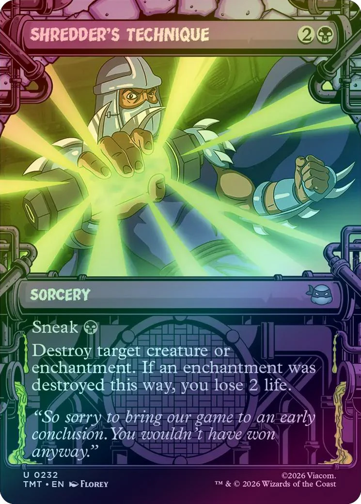 Shredder's Technique - Sewer Frame (Foil) (TMT)