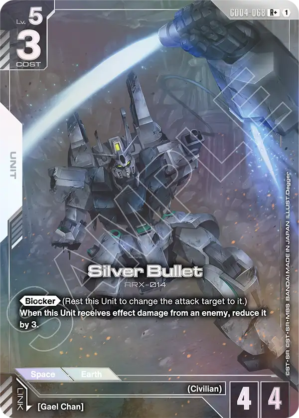 Silver Bullet (R+) (Alternate Art) - GD04-068 - Rare+