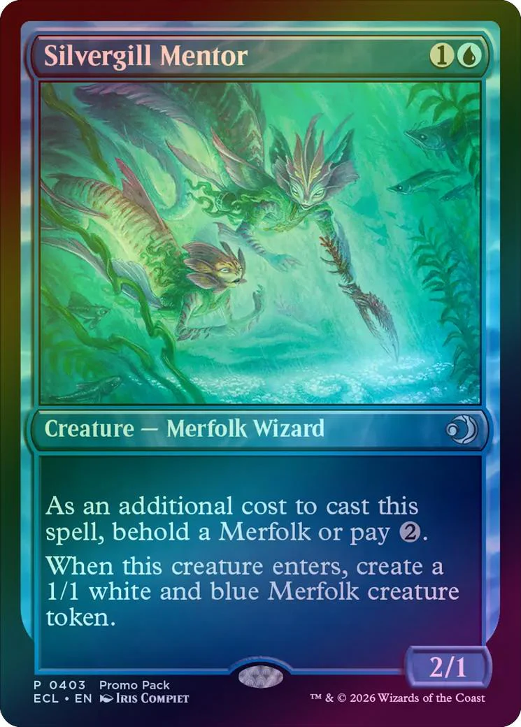 Silvergill Mentor - Dark Frame Promo (Foil) (ECL)
