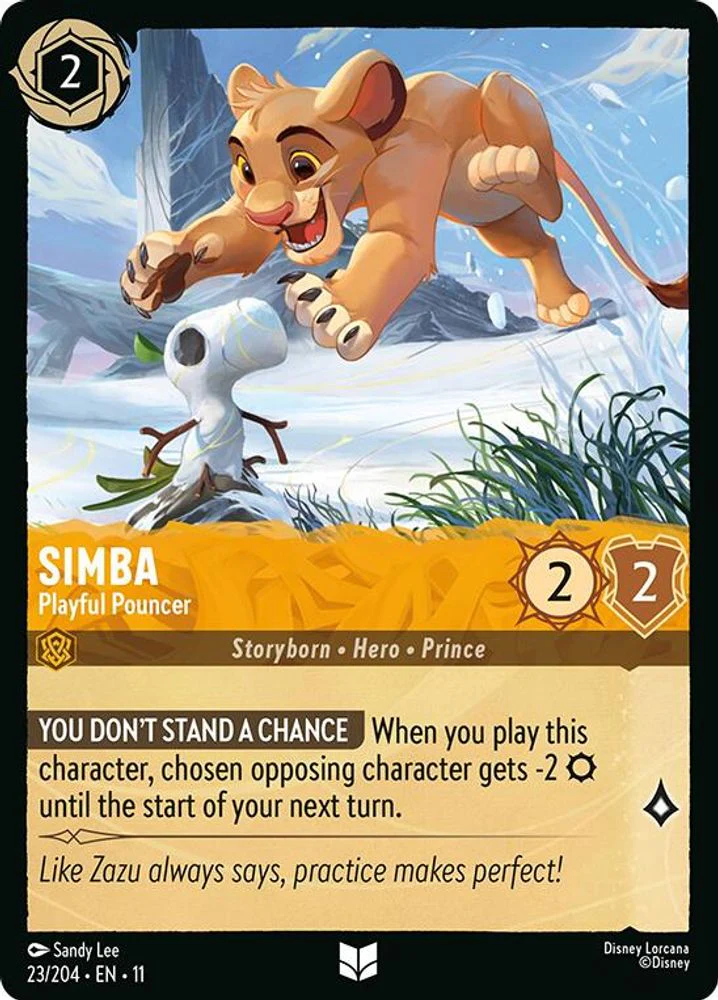 Simba (Playful Pouncer) - 23/204 - Uncommon
