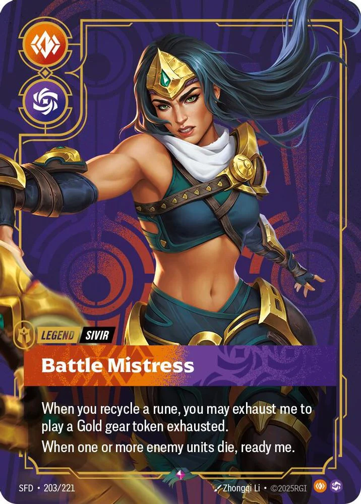 Sivir - Battle Mistress - 203/221 - Rare