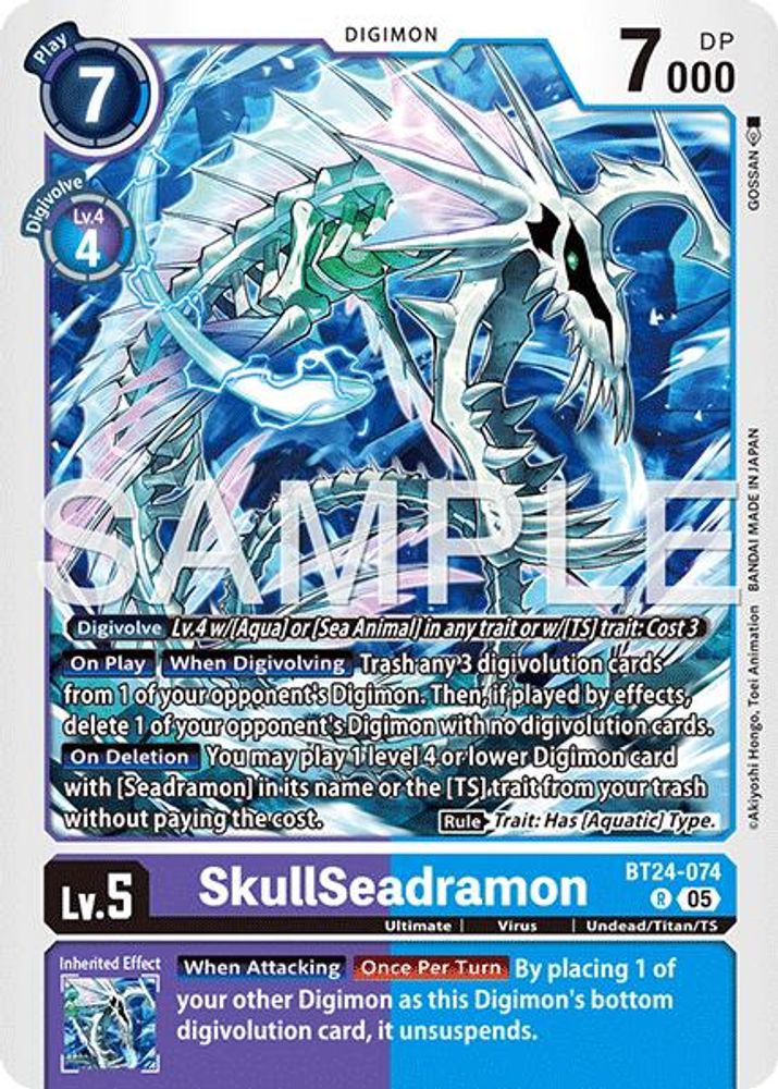SkullSeadramon - BT24-074 - Rare