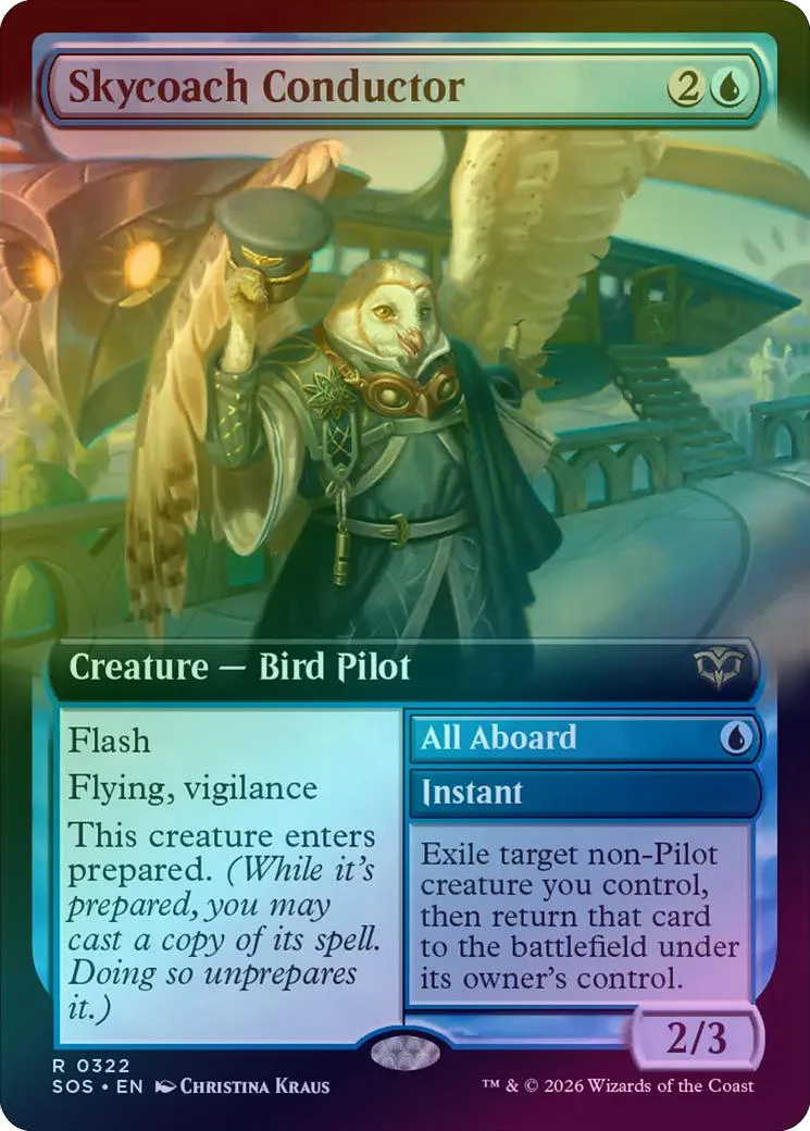 Skycoach Conductor // All Aboard - Extended Art (Foil) (SOS)