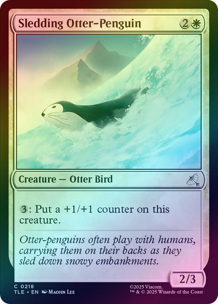 Sledding Otter-Penguin (Foil) (TLE)