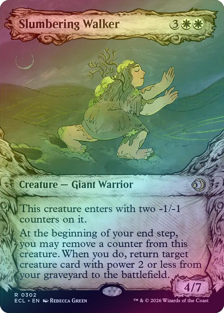Slumbering Walker - Fable Frame Showcase (Foil) (ECL)