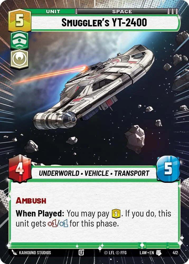 Smuggler's YT-2400 (Hyperspace) - 412 - Uncommon