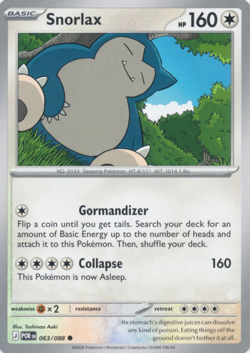 Snorlax - 063/088 - Common