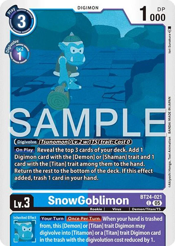 SnowGoblinmon - BT24-021 - Common