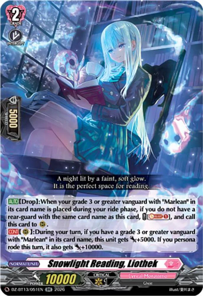 Snowlight Reading, Liothek - DZ-BT13/051EN - Double Rare