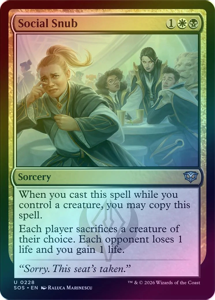 Social Snub (Foil) (SOS)