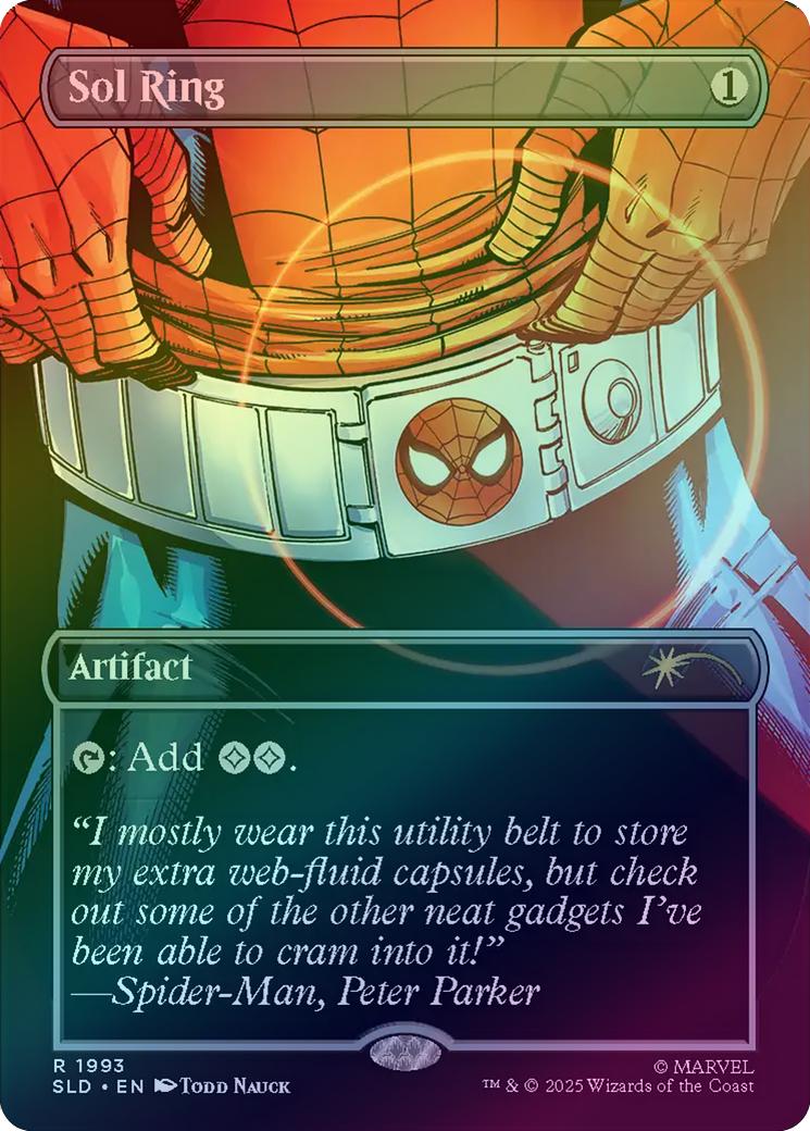 Sol Ring - Marvel's Spider-Man: Heroic Deeds (Rainbow Foil) (SLD)