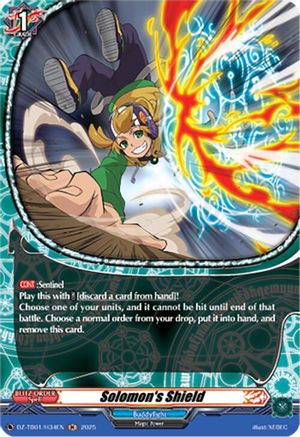 Solomon's Shield (H) - DZ-TB01/H34EN - Holo Rare