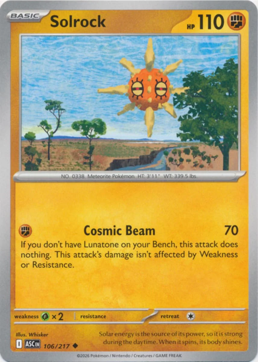 Solrock - 106/217 - Uncommon