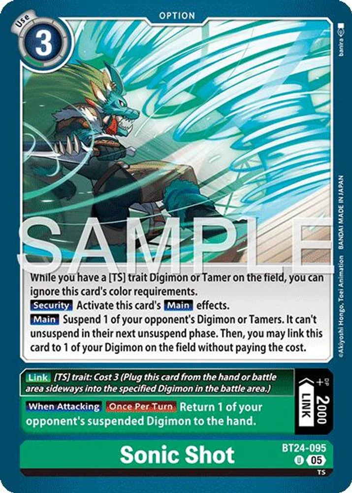 Sonic Shot - BT24-095 - Uncommon
