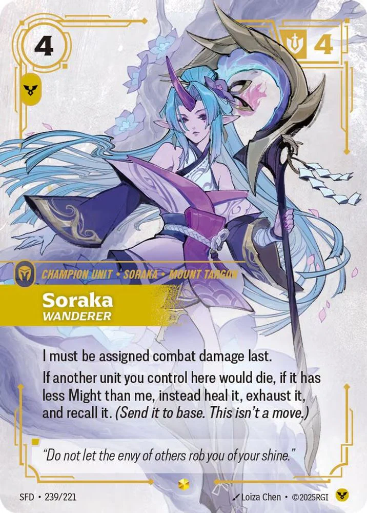 Soraka - Wanderer (Overnumbered) - 239/221 - Showcase