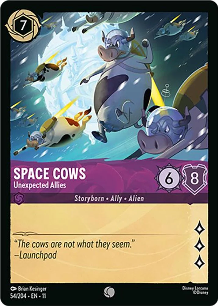 Space Cows (Unexpected Allies) - 54/204 - Common