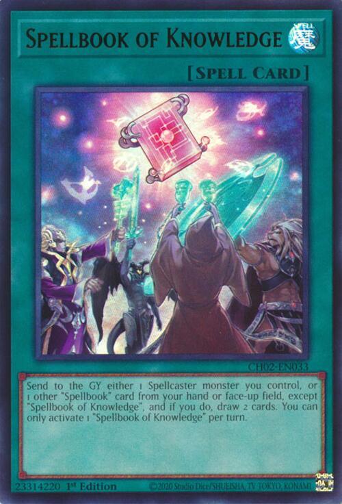 Spellbook of Knowledge - CH02-EN033 - Ultra Rare - 1st Edition