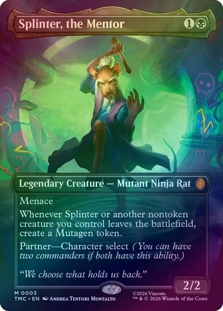 Splinter, the Mentor - Borderless (Foil) (TMC)