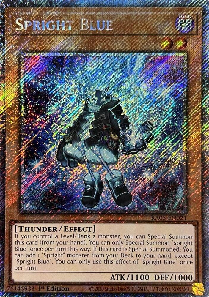 Spright Blue (Platinum Secret Rare) - RA05-EN021 - Platinum Secret Rare - 1st Edition