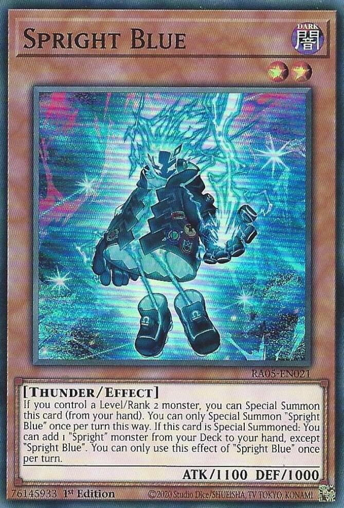 Spright Blue - RA05-EN021 - Super Rare - 1st Edition