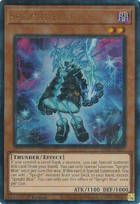 Spright Blue (PUR) - RA05-EN021 - Prismatic Ultimate Rare - 1st Edition