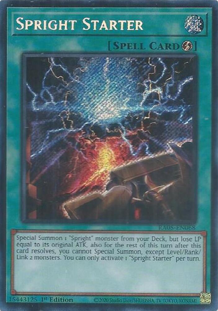 Spright Starter (Secret Rare) - RA05-EN068 - Secret Rare - 1st Edition