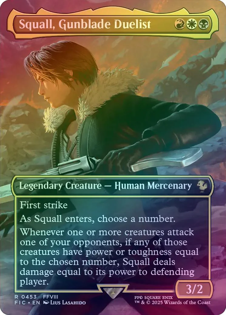Squall, Gunblade Duelist - Borderless (Foil) (FIC)