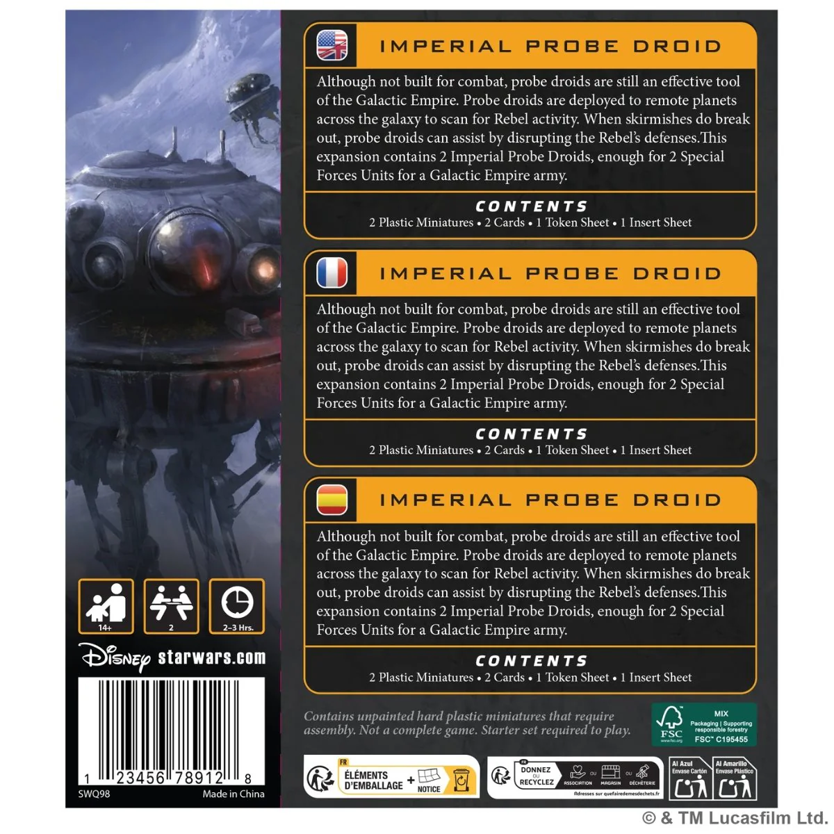 Star Wars: Legion - Empire - Imperial Probe Droids [SWQ98] - Image 2