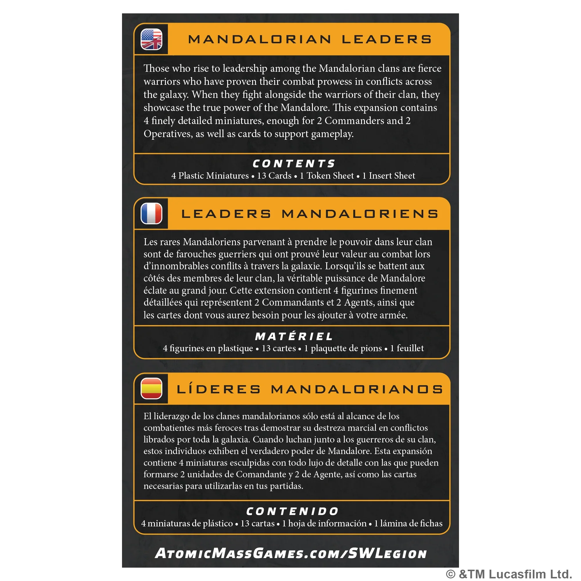 Star Wars: Legion - Mandalorian Leaders [SWQ82] (Pre-Order) - Image 2