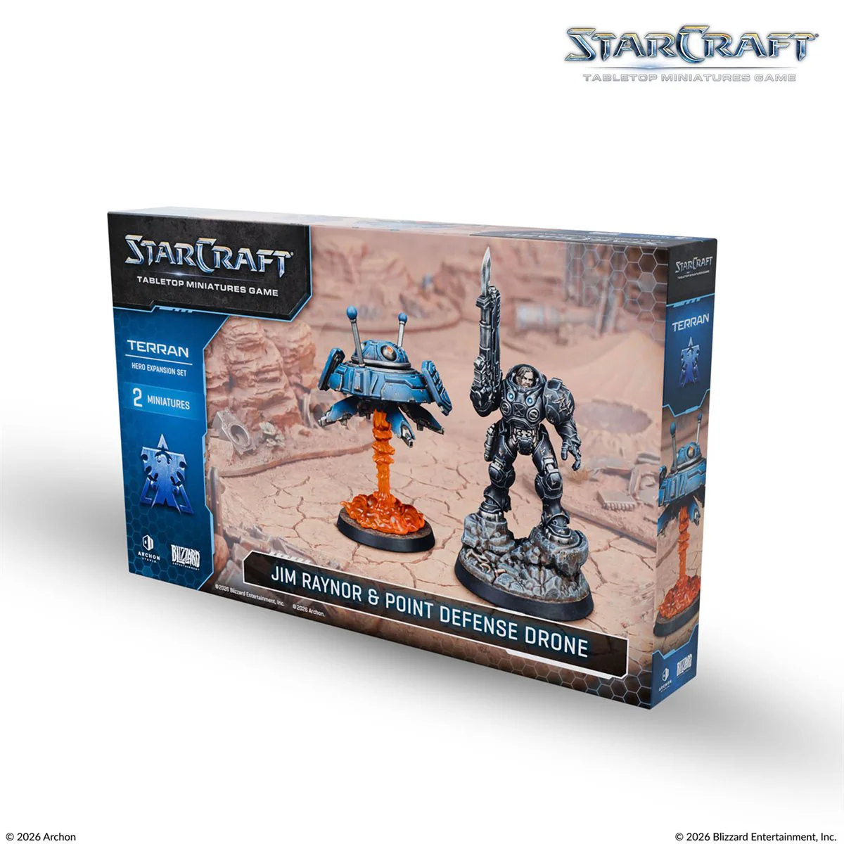 StarCraft: Tabletop Miniatures Game - Terran - Jim Raynor & Point Defense Drone Expansion Set (Pre-Order)