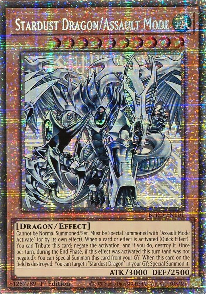 Stardust Dragon/Assault Mode - BPRO-EN101 - Starlight Rare - 1st Edition