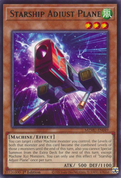 Starship Adjust Plane - MZMU-EN049 - Rare - 1st Edition