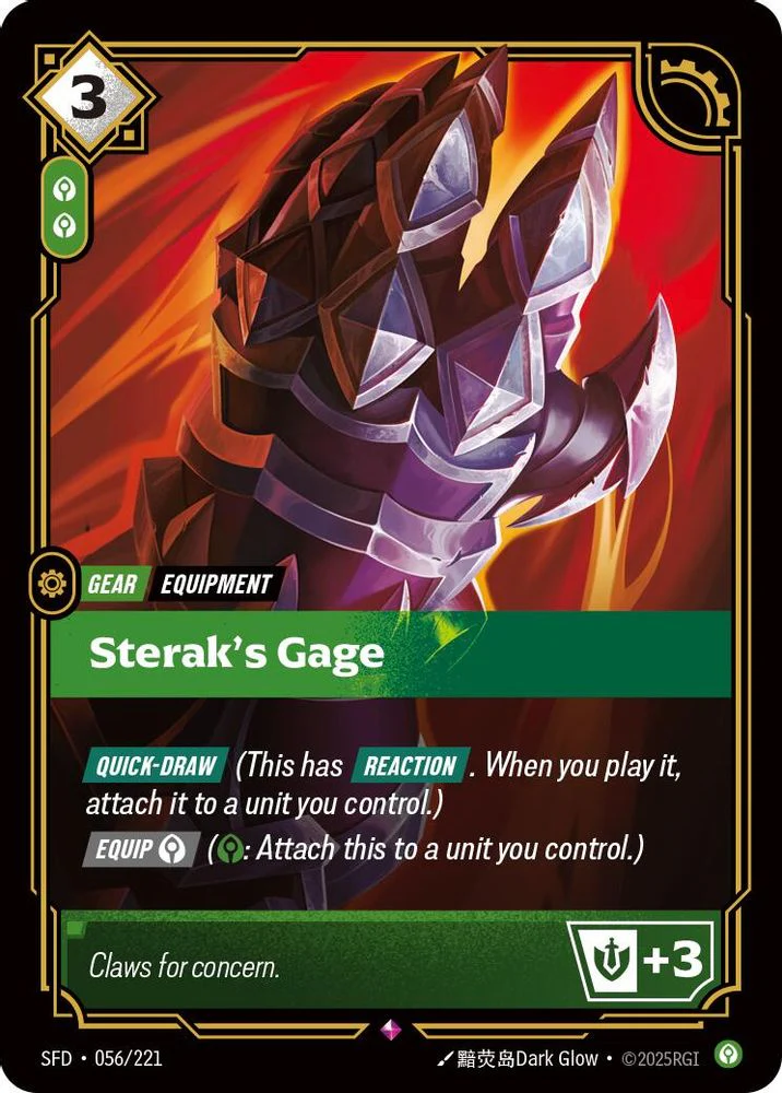 Sterak's Gage - 056/221 - Rare