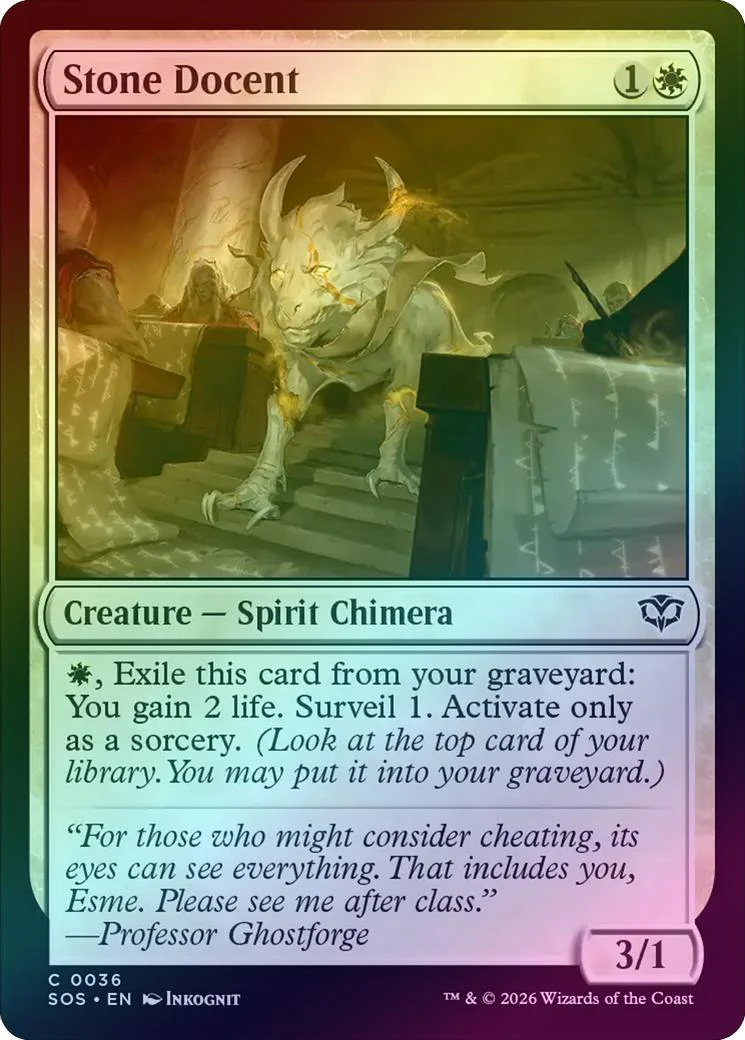 Stone Docent (Foil) (SOS)