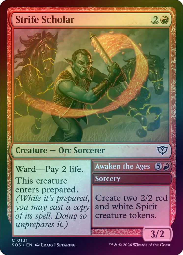 Strife Scholar // Awaken the Ages (Foil) (SOS)