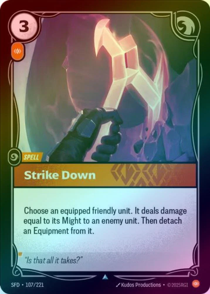 Strike Down - 107/221 - Uncommon (Foil)