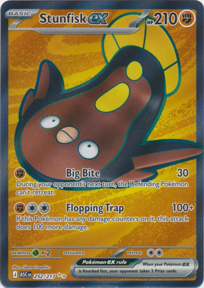 Stunfisk ex - 252/217 - Ultra Rare