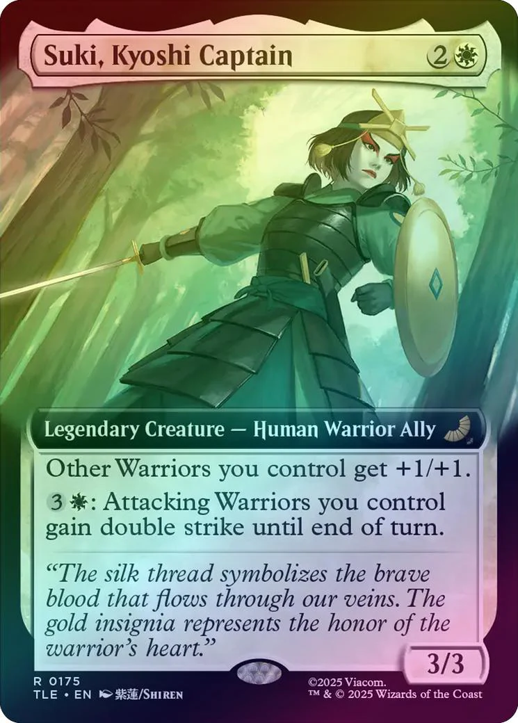Suki, Kyoshi Captain - Extended Art (Foil) (TLE)