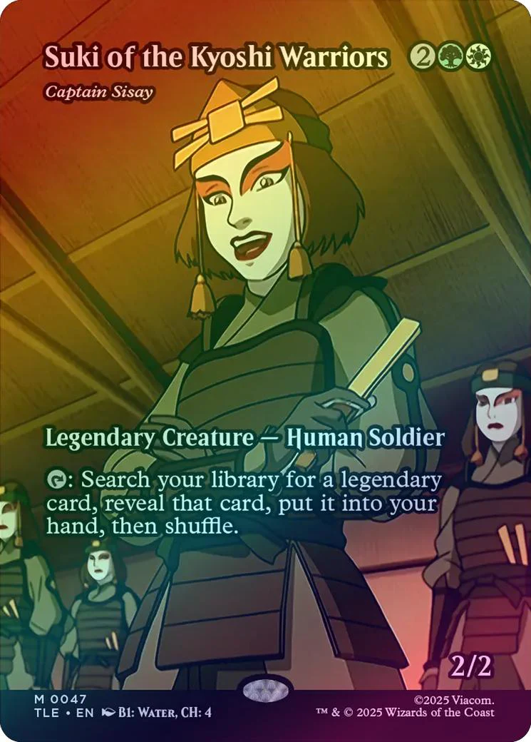 Suki of the Kyoshi Warriors // Captain Sisay - Borderless Source Material (Foil) (TLE)