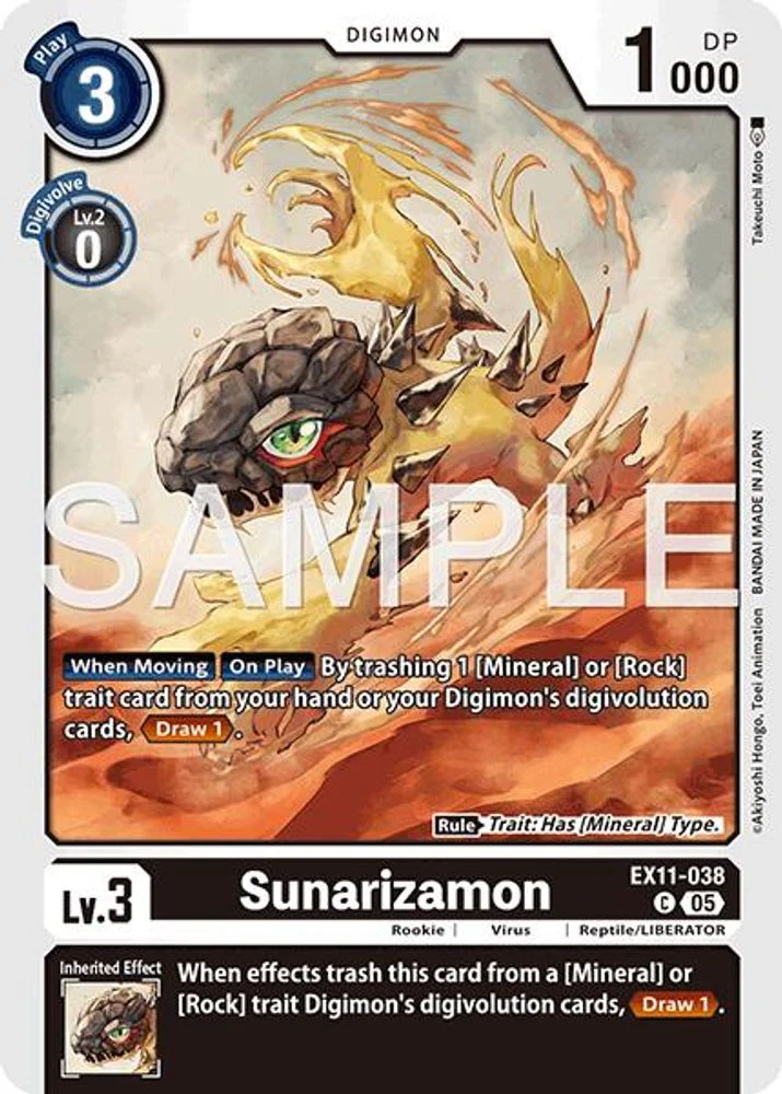 Sunarizamon - EX11-038 - Common