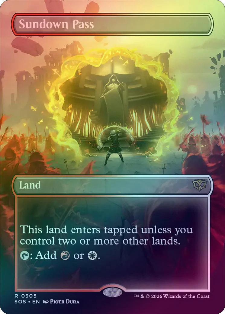 Sundown Pass - Borderless (Foil) (SOS)