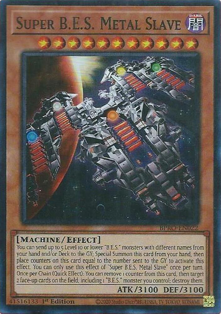 Super B.E.S. Metal Slave - BPRO-EN022 - Super Rare - 1st Edition