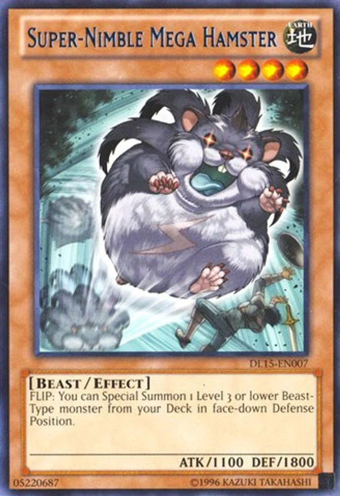 Super-Nimble Mega Hamster (Blue) - DL15-EN007 - Rare